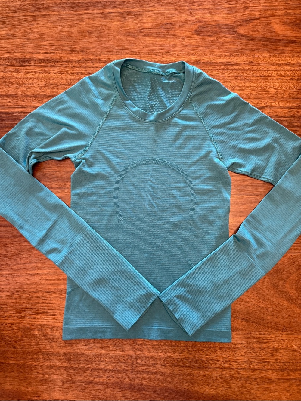 Lululemon Women’s Long-Sleeve Crew Neck Top - Teal - Size 0